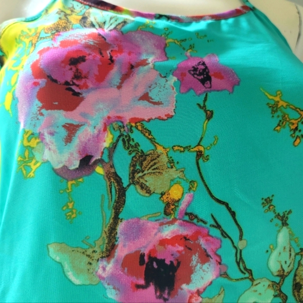NEW! Suzy Sheer Petite Floral Dress Size XS - Picture 3 of 11